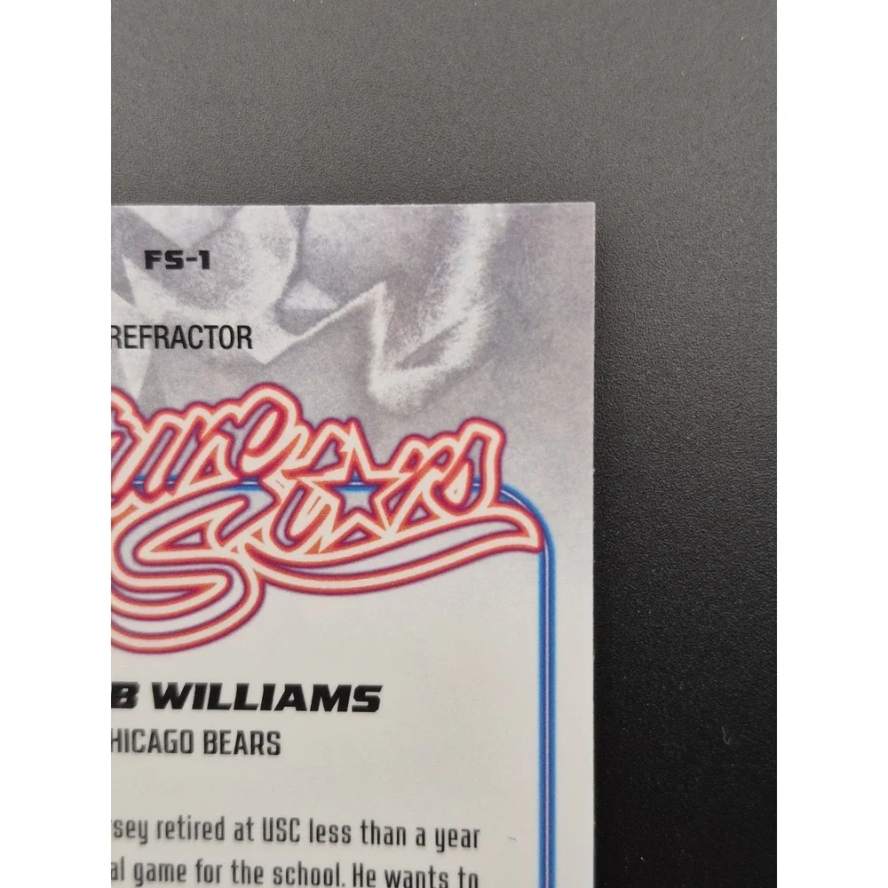 2025 Topps Chrome Caleb Williams #FS-1 Future Stars Refractor Chicago Bears